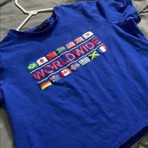 Worldwide blue t-shirt